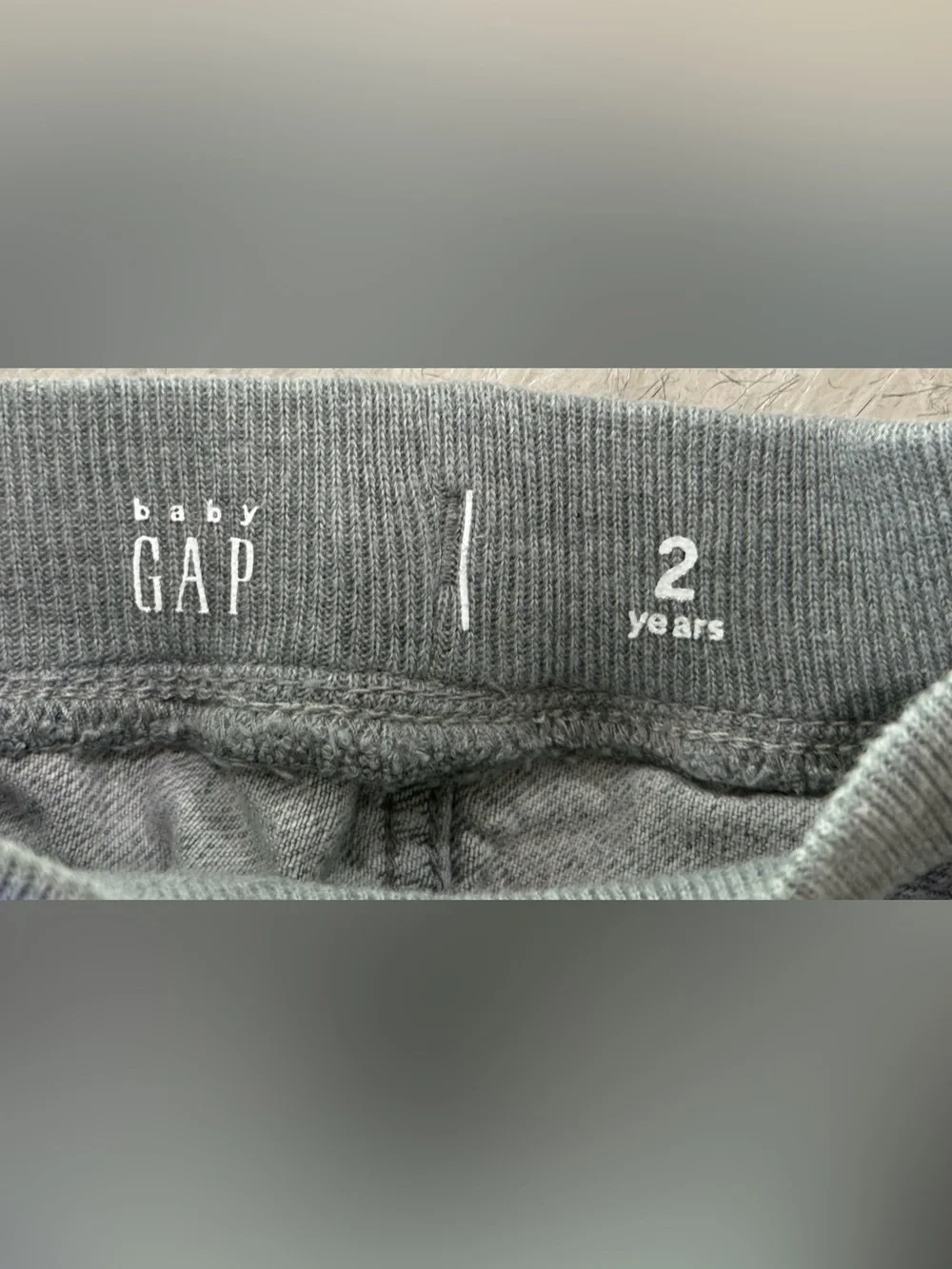GAP Light Gray Knit Denim-Style Shorts